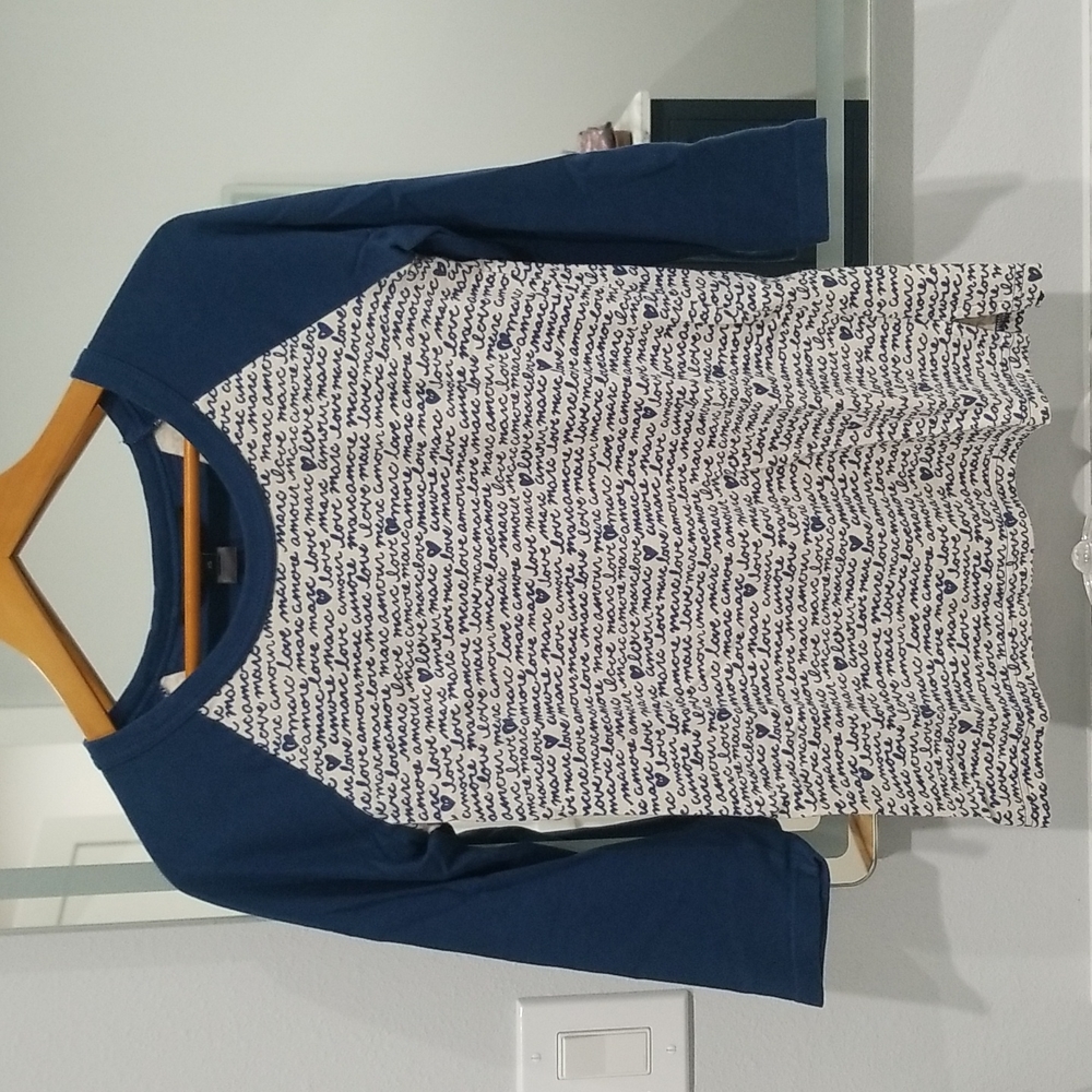 Marc by Marc Jacobs 3/4 sleeve raglan top
